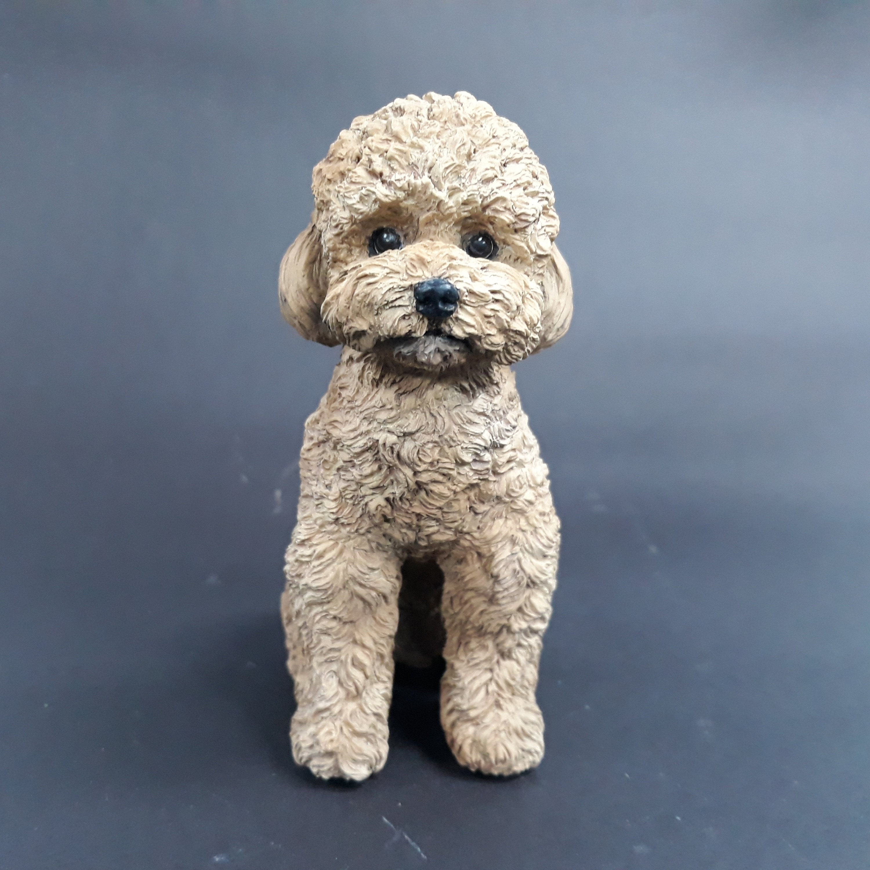 プードル犬の置物 No.2 : 着色も承ります - Etsy 日本