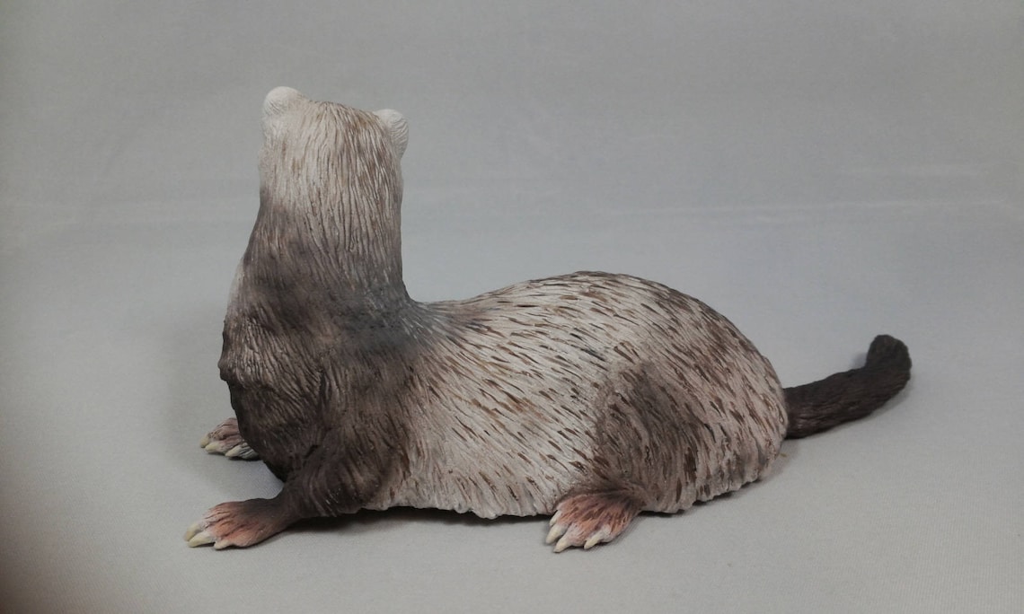 Ferret Figurine Etsy