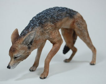 Black-backed Jackal Figurine: Combat Pose