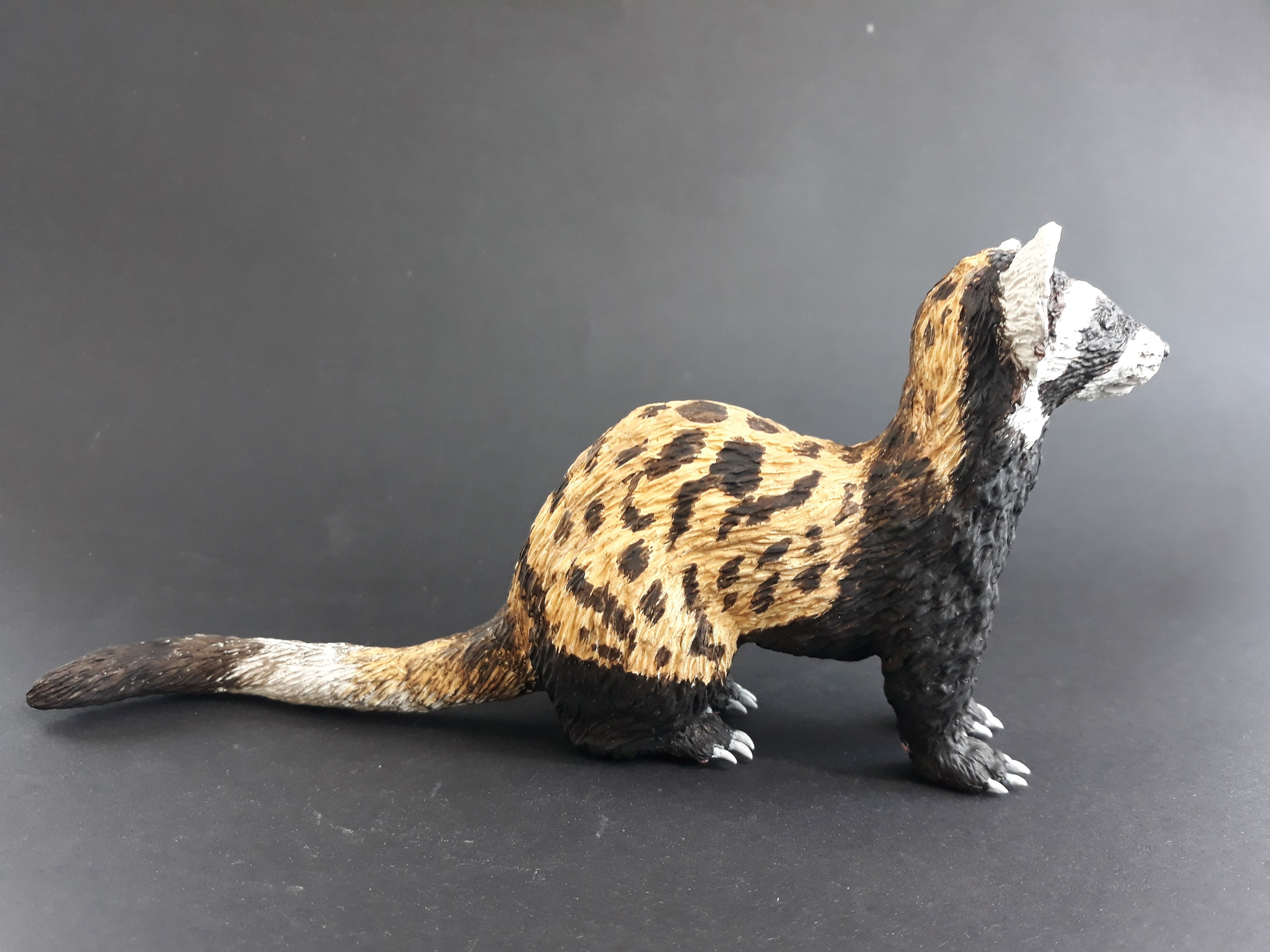 Marbled Polecat Figurine | Etsy