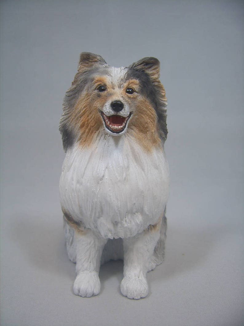 Shetland Sheepdog Figurine Etsy Canada
