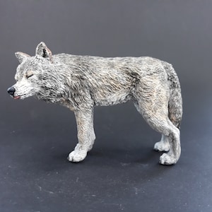 Affectionate Wolf Figurine