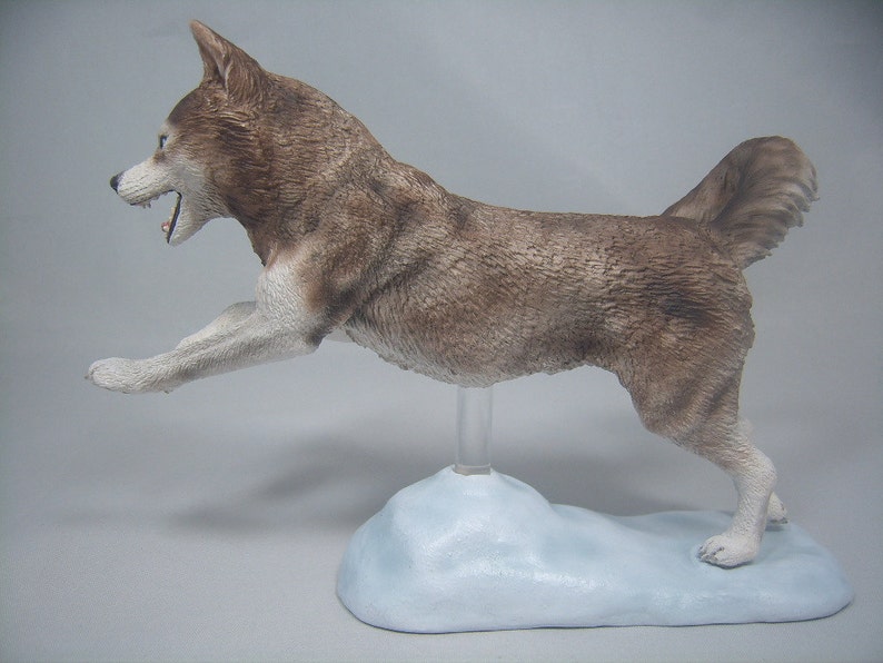 Siberian Husky Dog Figurine Etsy