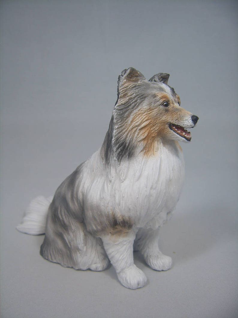 Shetland Sheepdog Figurine Etsy Canada