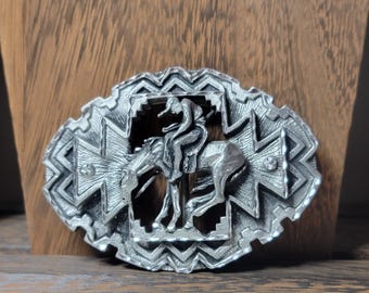 Scorpion Deer Belt Buckle Turquoise Coral Elk Cowboy Native  display picture 1