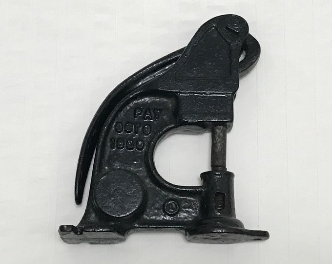 Retro Vintage Pony Pat Oct 9 1900 Hand Leather Tool Punch Press for ...