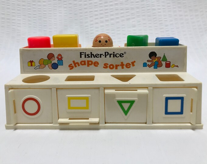Retro Vintage Plastic Fisher Price Shape Sorter Toy No. 412 From 1974 Etsy