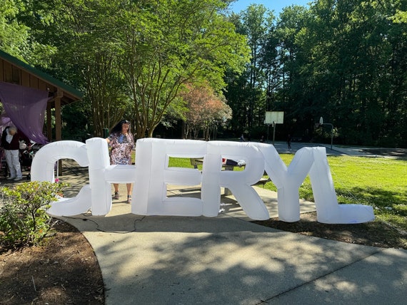 Customized LED Inflatable Letter Balloons Led Giant Inflatable Letter For Parties Weddings or Advertisement