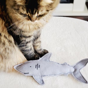 Cat Toys, Shark Catnip Kicker Toy