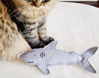 Cat Toys, Shark Catnip Kicker Toy