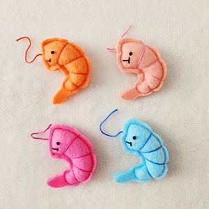 Cat Toys Shrimp Cat Toy Bundle Catnip, string and bells image 10