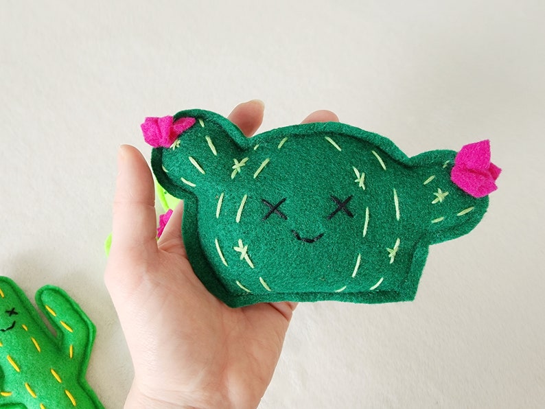 Cat Toys Cactus Catnip Toy Organic Catnip and bells inside Chubby