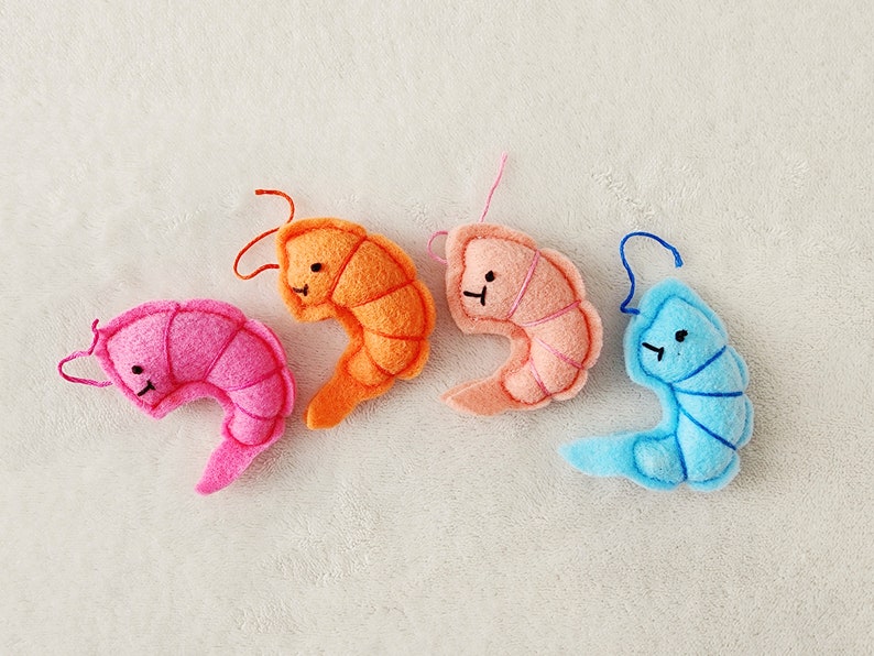 Cat Toys Shrimp Cat Toy Bundle Catnip, string and bells image 9