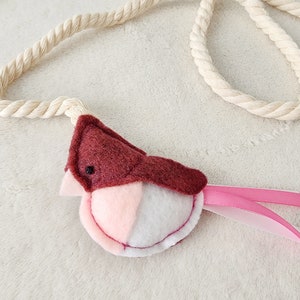 Cat Teaser Wand, Bird Cat Toy with ribbons, catnip and bell image 9