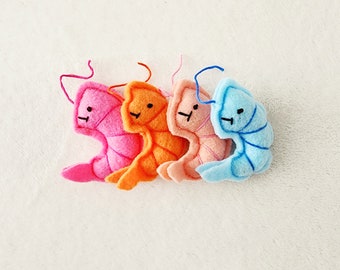 Cat Toys - Shrimp Cat Toy Bundle - Catnip, string and bells!
