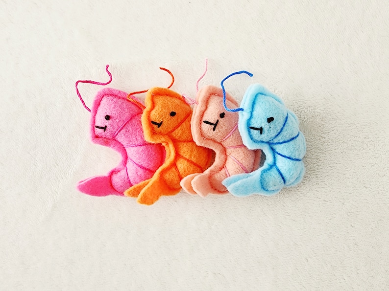 Cat Toys Shrimp Cat Toy Bundle Catnip, string and bells image 1