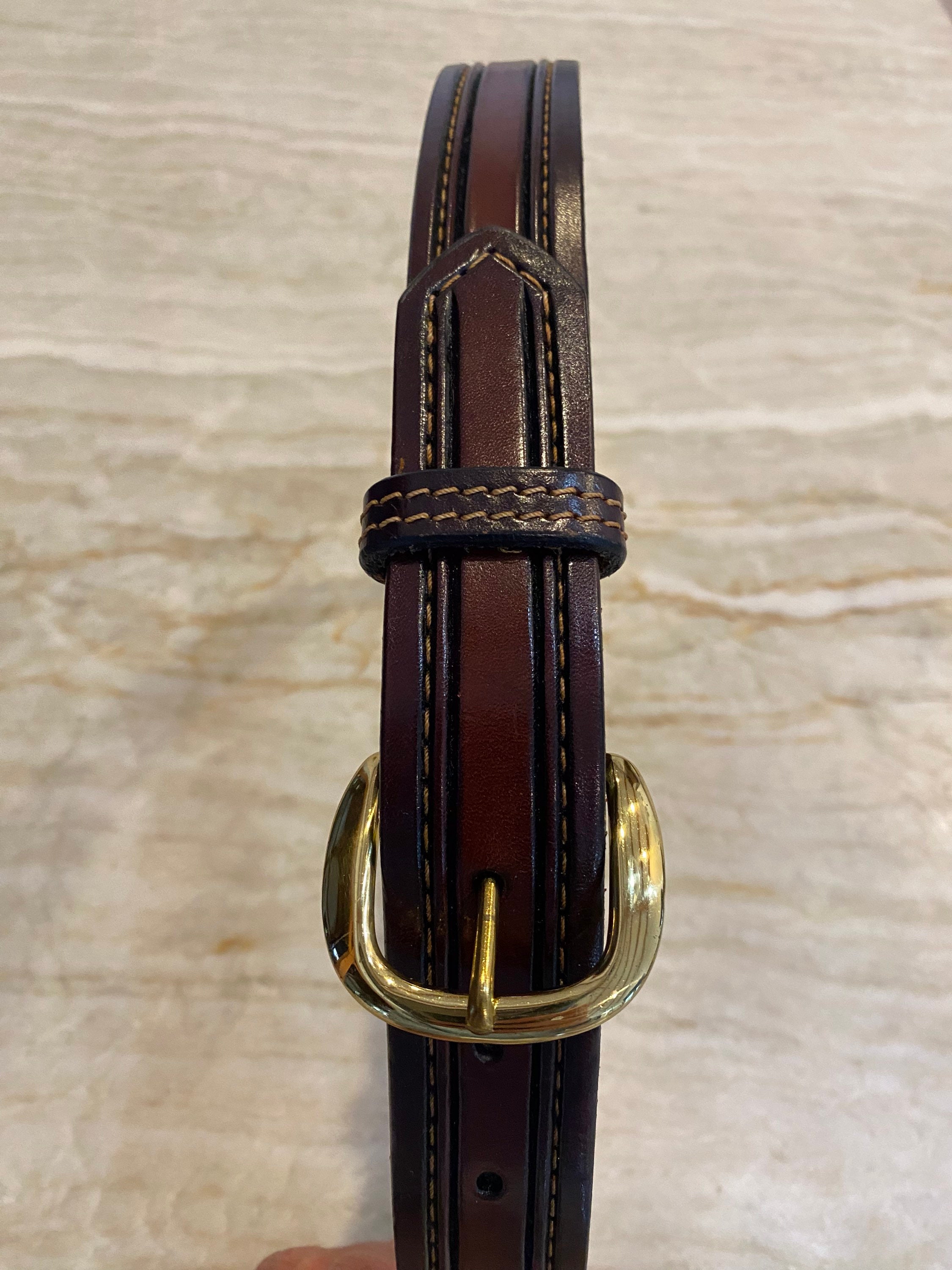 The Real Mccoy Gatlinburg TN Handcrafted Stitched Leather Belt Etsy