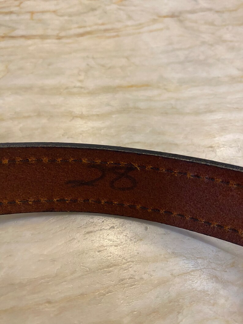The Real Mccoy Gatlinburg TN Handcrafted Stitched Leather Belt Etsy