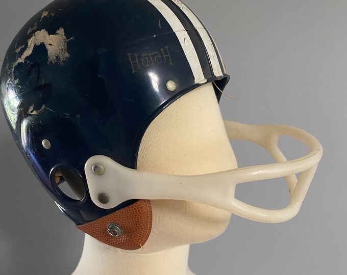 Vintage 1960s 1970s Hutch Football Helmet Youth L Etsy