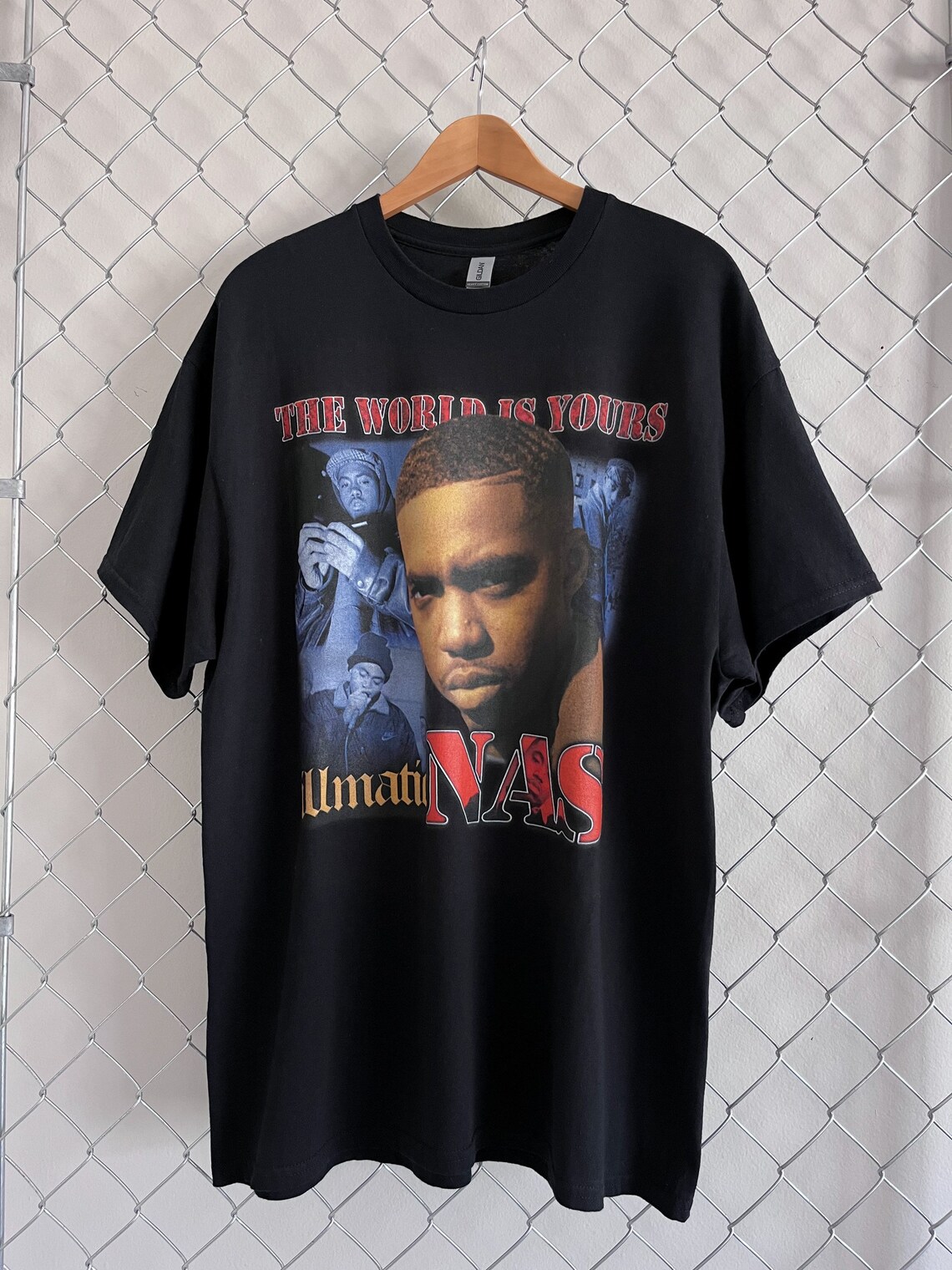 Vintage Style Illmatic Nas the World is Yours Rap Tee - Etsy