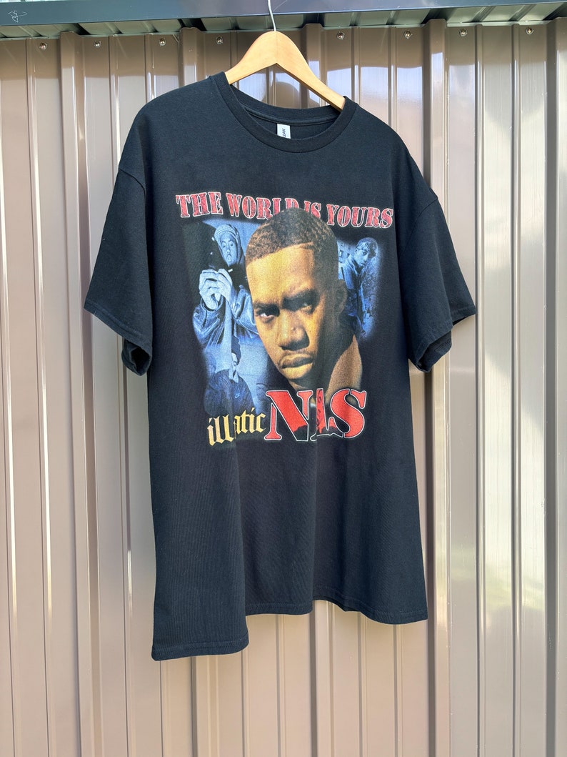 Vintage Style Illmatic Nas the World is Yours Rap Hip Hop Tee Shirt - Etsy