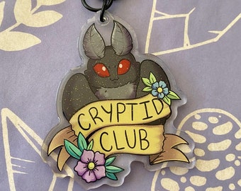 Cute Cryptids Club - breloque en acrylique recto-verso - MonsterMaker