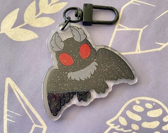 Mignon Cryptids Mothman - charme acrylique double face - MonsterMaker