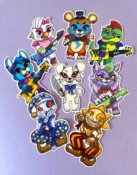 FNAF Security Breach Chibi Character Stickers Monstermaker -  Norway