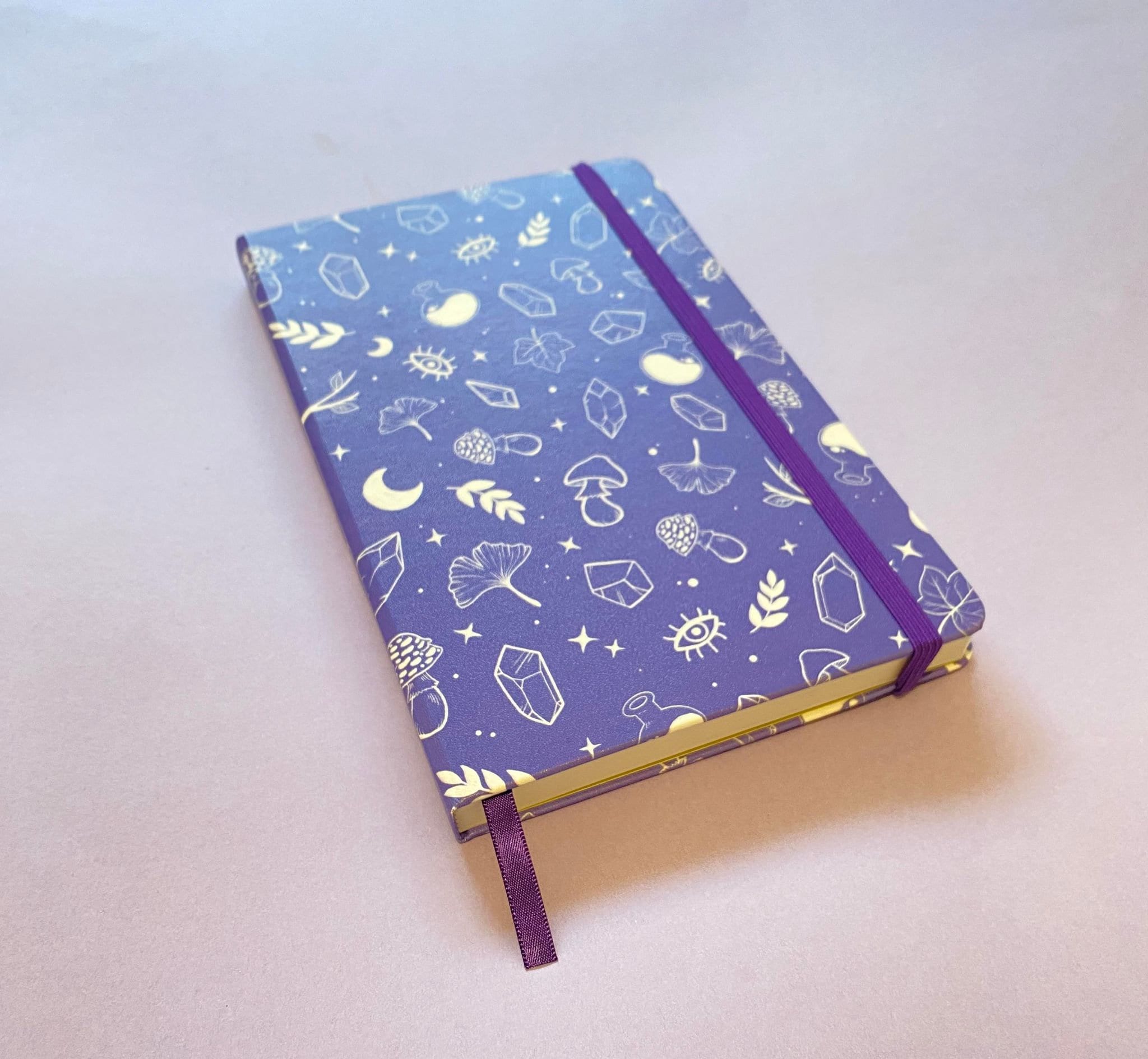 Handmade Harry Potter Glow In The Dark Sketchbook A5 + Charms
