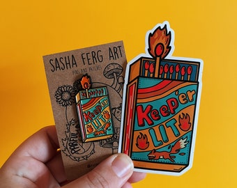 Keep er Lit Pin | Nordirland Pin | Match Pin