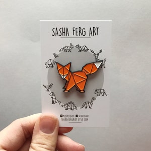 Origami Fox Pin image 3