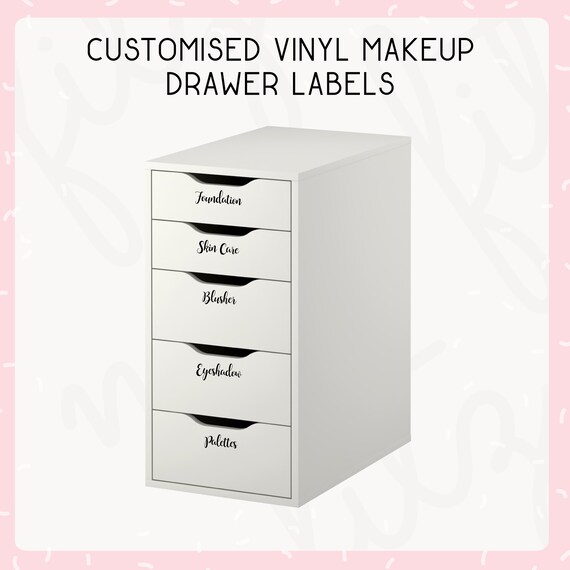 Customised Makeup Skincare Drawer And Storage Labels Etsy