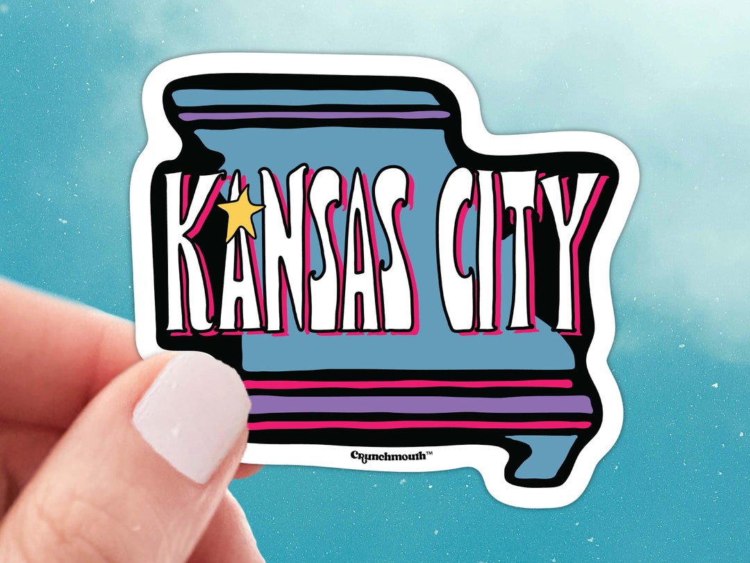 Kansas City Sticker, Kansas City Missouri Road Trip, Laptop Stickers