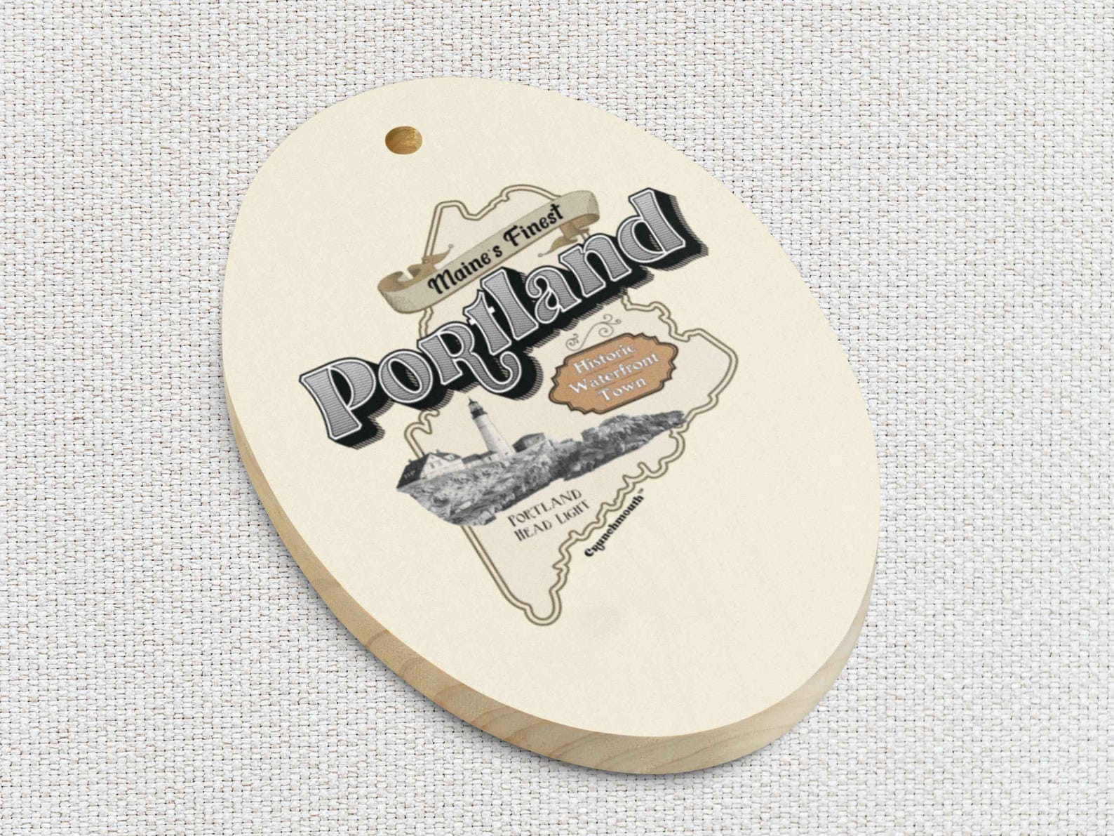 Portland Maine Christmas Ornament, Portland Head Light, State of Maine