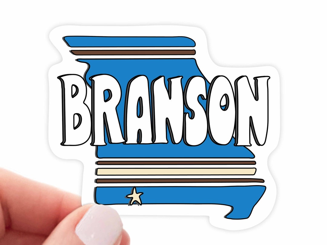 I Love Branson Missouri Vinyl Sticker - 3 Inch Waterproof Decal