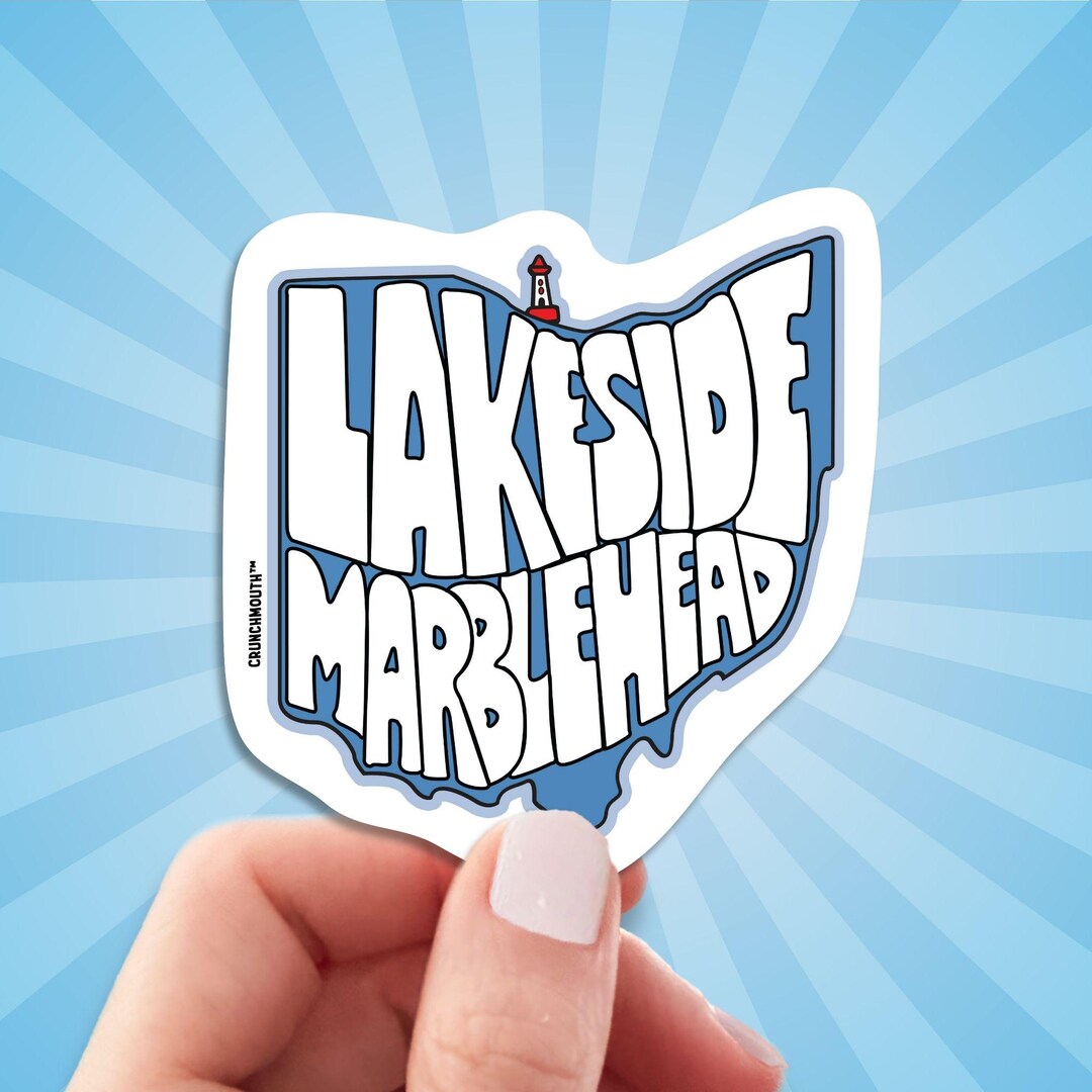 Lakeside Marblehead Travel Luggage Sticker, Lake Erie Chautauqua ...