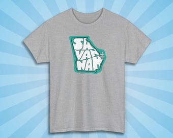 Savannah Shirt, Georgia Vacation Souvenir T-shirt voor heren en dames