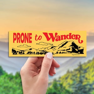 Prone To Wander Bumper Sticker Nomad Soul Sticker Camper RV Travel Bus Decal Seeker Decal Open Road Outdoorsy Sticker Explore Nature Lover