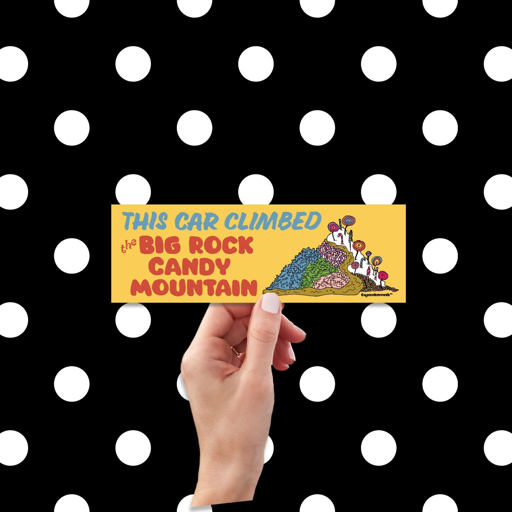This Car Climbed the Big Rock Candy Mountain, Waterproof Vinyl