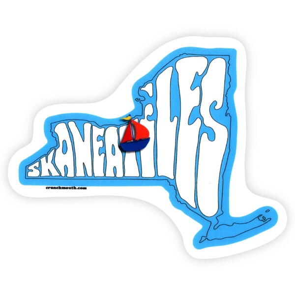 SKANEATELES NEW YORK State Map Sticker