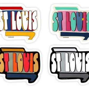 St. Louis Blues Saint Louis Team NHL National Hockey League Sticker Vinyl Decal Laptop Water Bottle Car Scrapbook (Vintage Sheet)