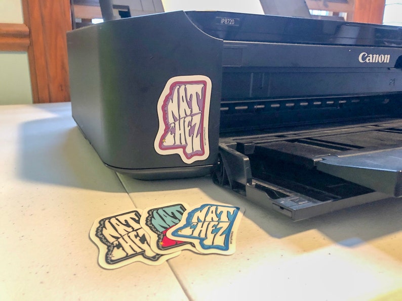 NATCHEZ MISSISSIPPI State Map Sticker Etsy