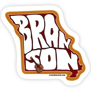 BRANSON MISSOURI State Map Sticker
