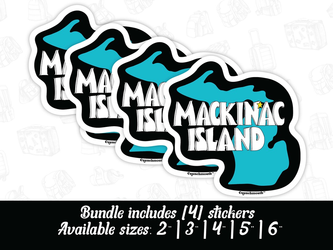 906 - Mackinac Island, MI - Michigan - Oval Area Code Sticker-418965
