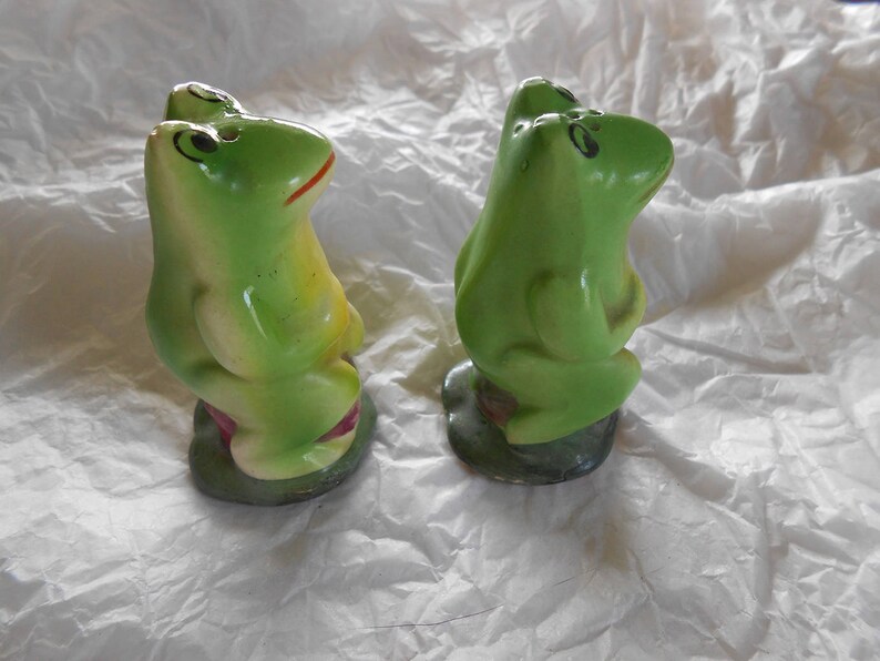 Vintage Frog Salt & Pepper Shakers Made in Japan Etsy