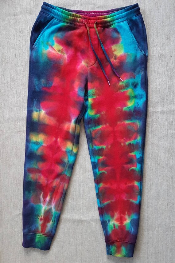 Small Tie Dye Track Pants Adult SIZE 