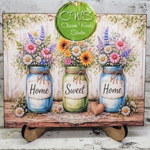 5" x 6.25" Seasonal 1/8" Rectangle Sign Insert Finished Ready to Display