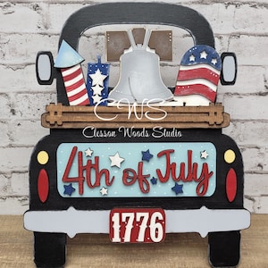 July Hand Painted Truck Accents