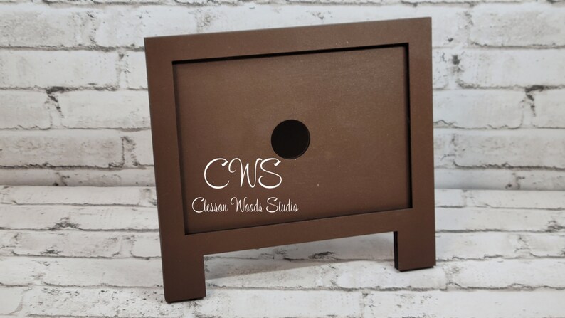 7x5 Interchangeable Insert Frame Style Holder Brown