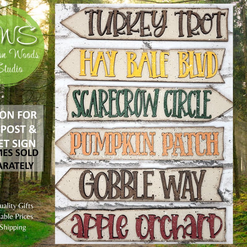 Mini Fall Signs - Etsy